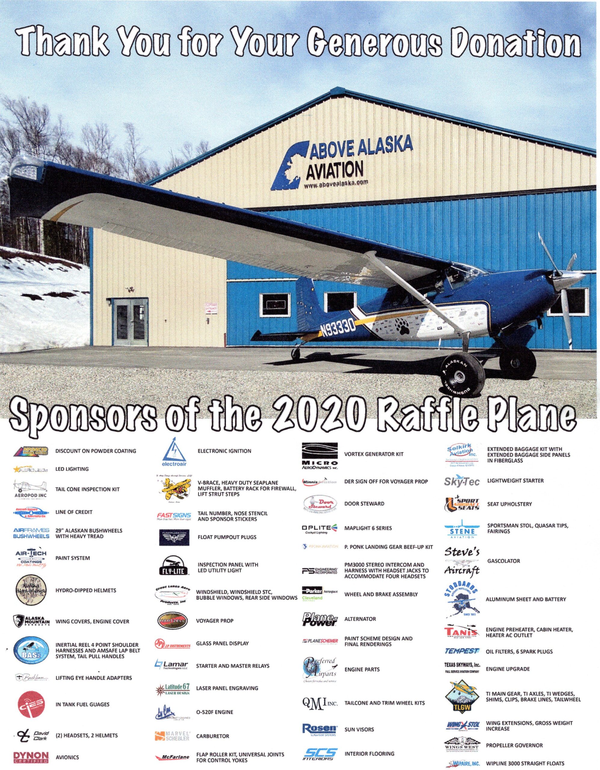 Aviation Raffles Alaska Airmen’s Association Raffle Donation – Selkirk Aviation